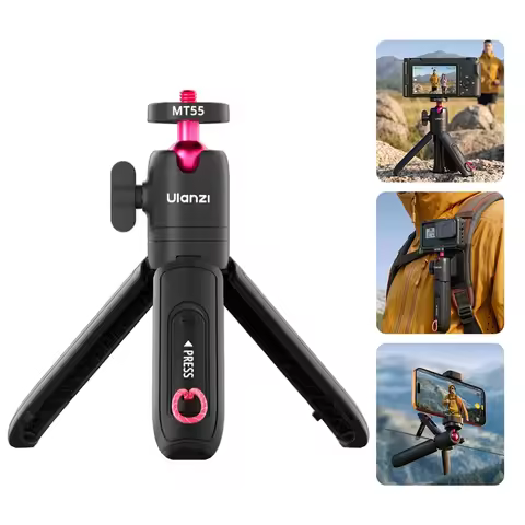 Ulanzi MT55 SnapGo Mini Selfie Stick Tripod 4 Pro Modes Shoot Mantis Strap Selfie Stick Tripod for C