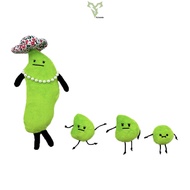 Rytanda Secret Staycation Plush Toy Edamame Family Doll Soybean Plushie Pillow Cute Anime Stuffed So