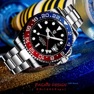 PAGANI DESIGN Top Brand GMT Men Automatic Mechanical Watch Luxury Sapphire Glass Automatic Watch 100
