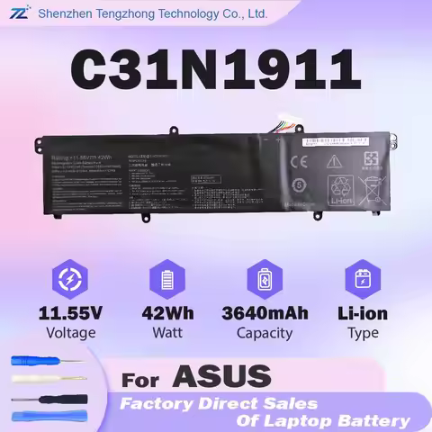 C31N1911 Laptop Battery Replacement for ASUS V4050FF S433FA X421FF S4600FA K433FA V4050FA R428FF X41