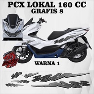 LOKAL Local PCX 160 cc Sticker PCX 160 cc Striping/ Local PCX 160 cc Transparent Decal Sticker Stick
