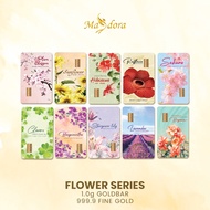 MASDORA 999.9 Gold Bar 10.00GM Flowers Collection Series COMBO SET OF 10 (EMAS 999.9/24K)