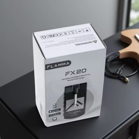 FLAMMA FX20 Guitar Headphone Amp with APP 40 Drum Grooves 52 Amp Modes 5 Delay 5 Reverb Effects 14 M