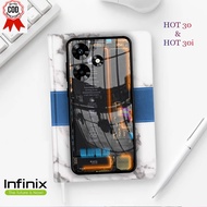 INFINIX HOT 30 & 30i Glass Softcase - INFINIX HOT 30 & 30i Mobile Phone Case [T07]