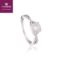 HABIB Giselle White Diamond Ring in 375/9K White Gold 24847