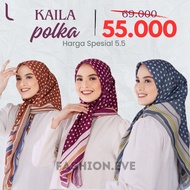 Elzatta Square Scarf with Special Square Pattern 5.5