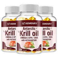 Antarctic Krill Oil with Omega-3 EPA, DHA, Astaxanthin and Phospholipids