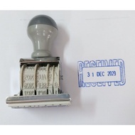 RUBBER DATE STAMP CHOP DATE/RECEIVED/PAID