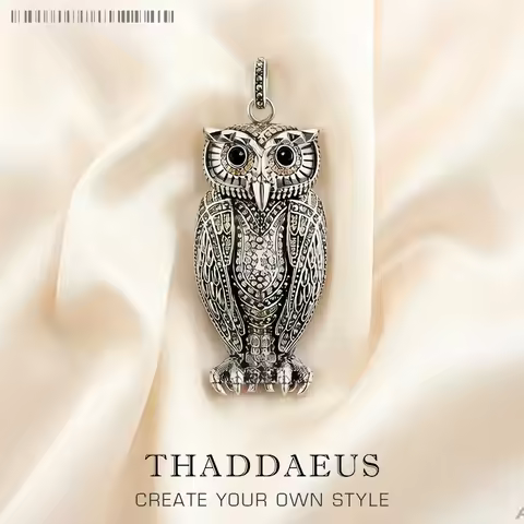 Pendant Owl,Brand New Fashion Trendy Jewelry Europe 925 Sterling Silver Accessories Cute Soul Gift F