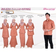 [DHIA] Orange 1175 - Baju Kurung Sedondon | Baju Kurung Moden| Kedah| Riau| Mini by Dhia Cotton