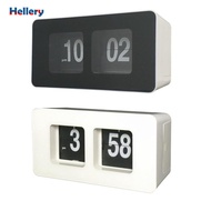 Hellery Flip Desk Clock, Vintage Auto Flip Clock Desk Clock Table Clock Large Number