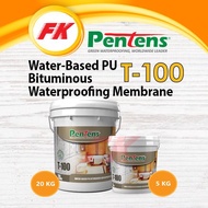 20KG Pentens® T-100 Water-Based PU Bituminous Waterproofing Membrane