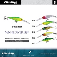 Lure Black Rabbit Mini diver 58F - Long Lip Minnow