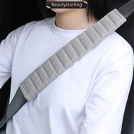 BEAUTYSTARTING 2Pcs 33cm Car Seatbelt Covers Velvet Shoulder Soft Plush Seat Belt Cover for Adult Ki
