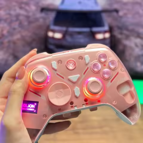 AOLION K20 Game Controller Tri Mode Gamepad RGB With Intelligent Charging Base For PC/Switch/Android