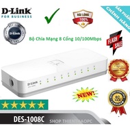 DLink DES 1008C 8 Port 10/100Mbps Switch, Genuine New Product BH24T