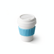 Mini Coffee Cup Fidget Clicker Toy Pocket-Sized Stress Relief Sensory Clicker with Grip Band Portabl