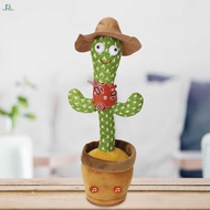 Kids Dancing Talking Cactus Toys Educational Electronic Light Up Plush Toy for Kids to Dance Record Firefly Fashion