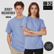 𝐐𝐚𝐲𝐫𝐚𝐚 (𝗣1) Jersey Microfiber Plain 𝗦𝗵𝗼𝗿𝘁 𝗦𝗹𝗲𝗲𝘃𝗲 T-Shirt Unisex / Size : S-5XL / Jersey Unisex