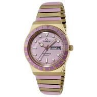 [TIMEX] Unisex Watch Timex Q Timex TW2W87600 Quartz 50M Water Resistant Acrylic Pink Dial Stainless 