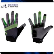 【新瑞興單車館】MERIDA 美利達 Light GEL Gloves 可觸控 長指手套 綠色 #MA1201