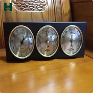 [Homyl] 3 In 1 weather Instrument Round Dials Analog Weather Vertical-hang