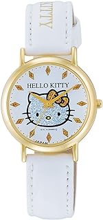 Citizen Q &amp; Q 0009N Women's Watch, Analog Hello Kitty Waterproof, Leather Strap, Made in Japan