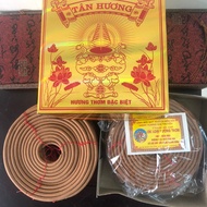 Herbal Agarwood Ring Incense Type 1 Premium Aroma 10 Compressed / Traditional Craft Village Box