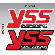 Yss suspension Sticker Premium UV sticker glossy surface 115mm x 100mm custom printed outdoor sticker