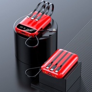 Mini powerbank 50000mah powerbank built 4 cable and with LED display powerbank