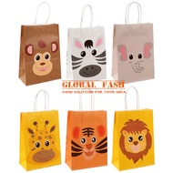Animal paper bag/animal motif paper bag/Character souvenir bag/Gift bag