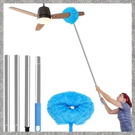 (DGHV) Ceiling Fan Cleaner Duster Telescopic Handle with Removable Cleaning Head Reusable Microfiber