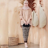 "Zalora Kebaya SETELAN RINJANI kebaya ROK BATIK /kebaya brokat modern 2022 kondangan /SETELAN KEBAYA