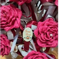 Rose paper crepe egg flower