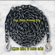 USA cast chain, G80, 8mm, with crane hook