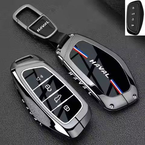 Premium Zinc Alloy Key Cover Case for Haval H2/H2S Red Blue Badge/H6 Coupe/H4/H5/H7/Haval H8/H9 - Pr