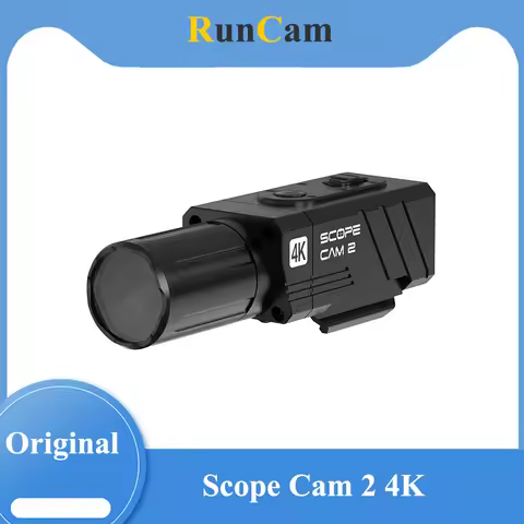RunCam Scope Cam 2 4K Airsoft Camera IP64 WaterProof Paintball APP 1400mAh 128G Digital Zoom Customi