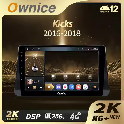 Ownice K6 + 2K 360 8+256G for Nissan Kicks P15 2017 - 2021 Car Radio Video Player Navigation Stereo 