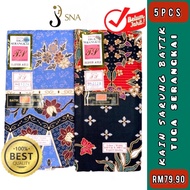 Tiga Serangkai Kain Batik Super Asli Belum Jahit (1 ikat = 5pcs) * Pemborong & Pembekal*