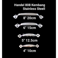SS 808 Kembang Handle - 4" 5" 6" 8" (Size 10cm 12.5cm 15cm 20cm) Stainless Steel