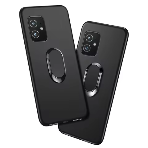 Cover For Asus ZenFone 8 ZS590KS 8GB 128GB Case 5.92 Inch Red Blue Black Classic Finger Ring 360 Deg