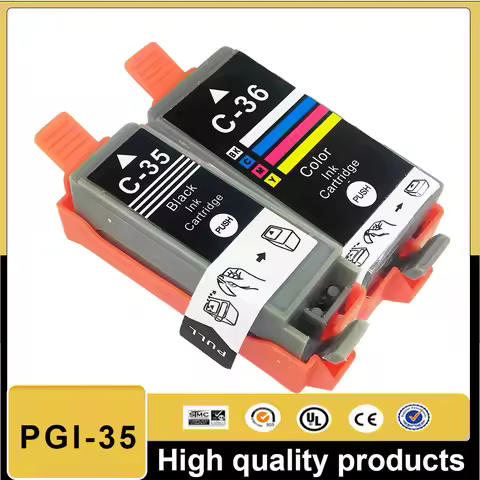 PGI-35BK CLI-36 PGI-35 PGI35 CLI36 InkJet Ink Cartridge Compatible For Canon PIXMA IP100 IP110 IP100