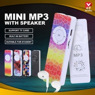 Music Player Mp3 Mini With Speaker | Portable Usb Mp3 Song Player Murah SD Card Music Gift Macaron