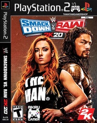 แผ่นเกมส์ps2 wwe2020 ps2 แผ่นไรท์ เกมเพทู เกมมวยปล้ำ wwe2k20 ps2