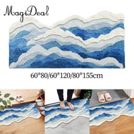 MagiDeal Carpet, Doormat, Fluffy, Gift, Washable, 3D Bedside Carpet, Sea Carpet for Entrance Area, B