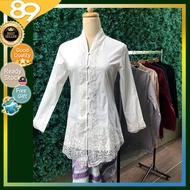 New [Ready Stock] Elegant Floral Lace Baju KEBAYA (BAJU SAHAJA) Top ONLY Slim Fit KEBAYA MUSLIM WEAR