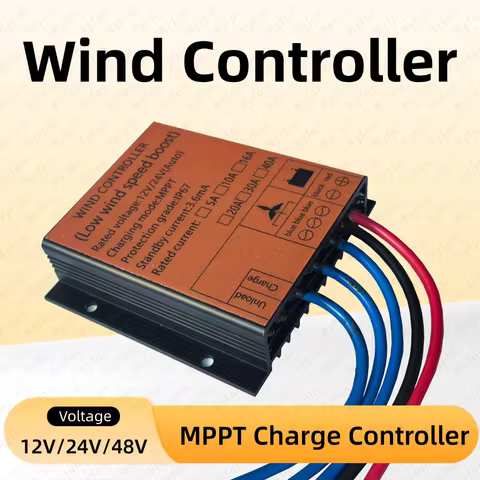 MPPT Controller 48V Wind Turbine Generator System 12V/24V AUTO MPPT Charge Controller 5A-40A MPPT Fo