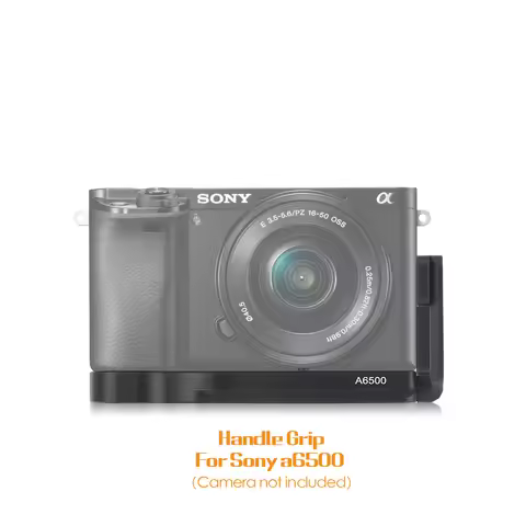 Metal Hand Grip For Sony A6500 Aluminum Alloy Quick Release Plate L-Bracket for Sony A6500 Camera