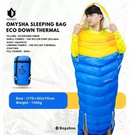 BOGABOO Sleeping Bag Thermal ECODOWN FP600+ OMYSHA Series – Sleeping Bag Thermal Bivvy Ultralight Om
