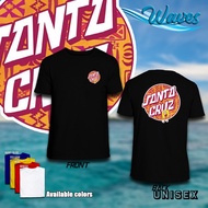 Santa Cruz Skateboard Classic Minimalist Pocket tees Floral Japanese Flames Santa Cruz Logo Customiz